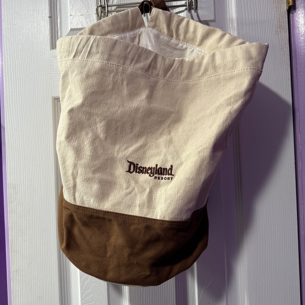Disney Cream and Brown Canvas Tote